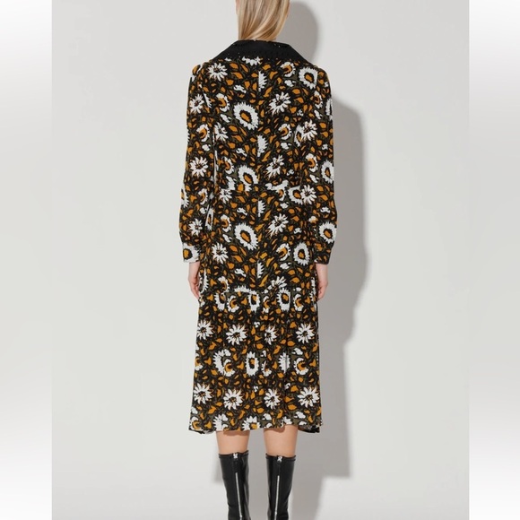 WALTER BAKER Luxembourg Bailee Midaxi Shirt Dress DAISY DARK FLORAL SIZE XL NWT - Picture 13 of 13